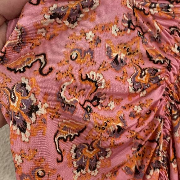 NWOT- Free People-Cocktail Queen Printed boho Top-size Large - Picture 15 of 16